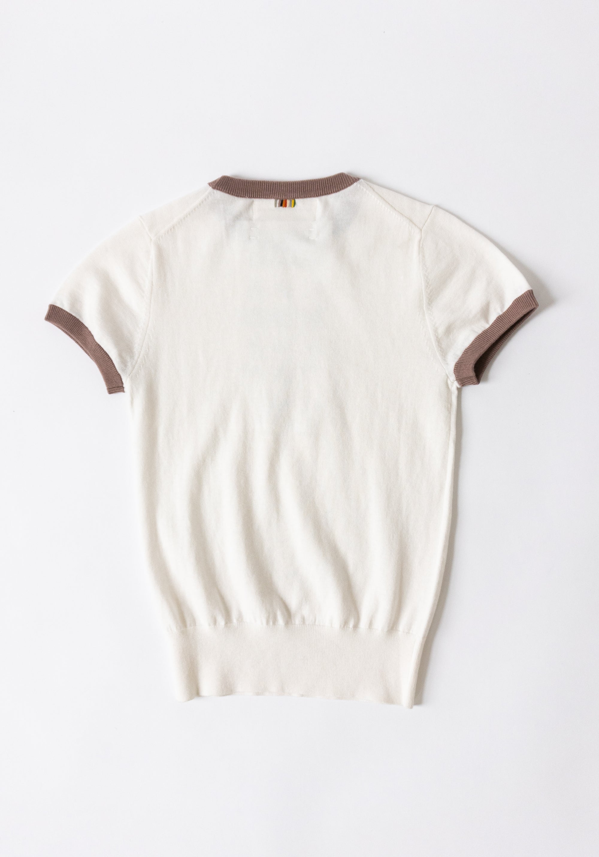 Chloe Cotton Cashmere Tee in Clay