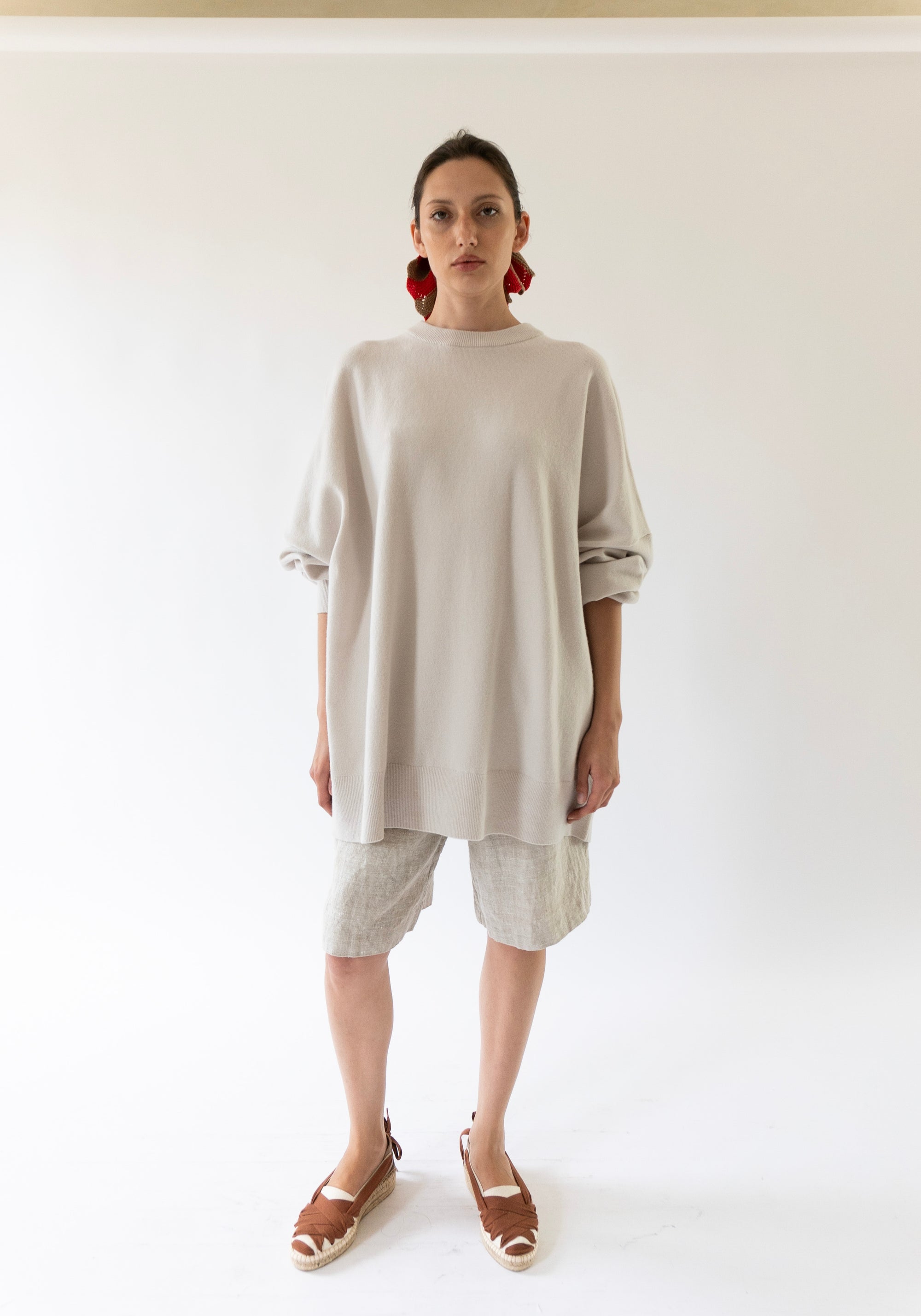 Cashmere Juna Sweater in Chalk