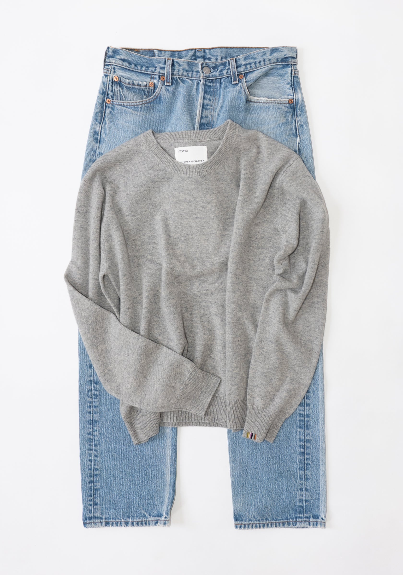 Extreme Cashmere Bis Sweater in Grey