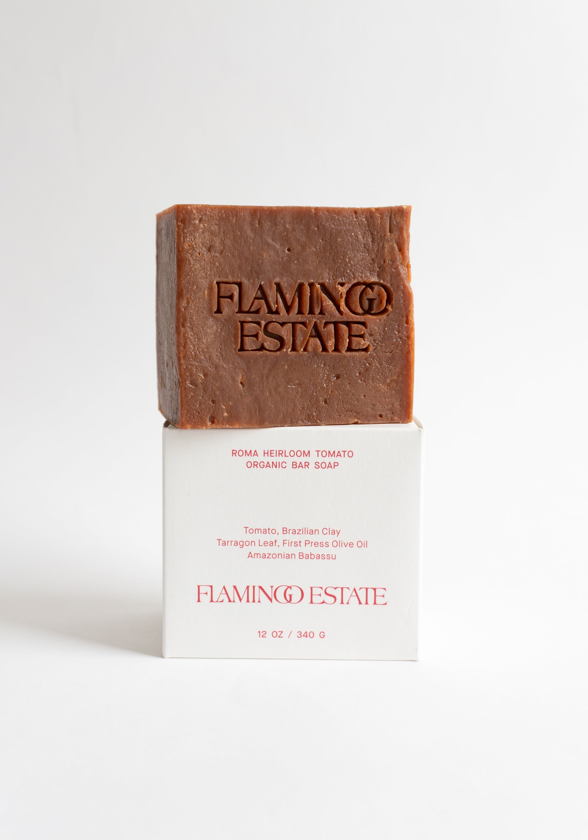 Flamingo Estate Soap Brick in Roma Heirloom Tomato