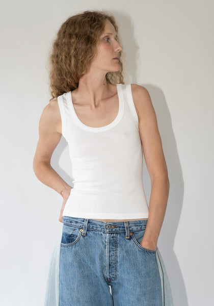 Flore Flore Hillie Tank in White – VESTIGE