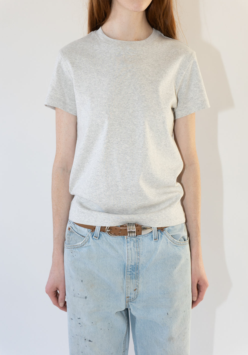 Flore Flore Monica Tee in Heather Grey
