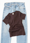 Flore Flore Car Tee in Chocolate Plum