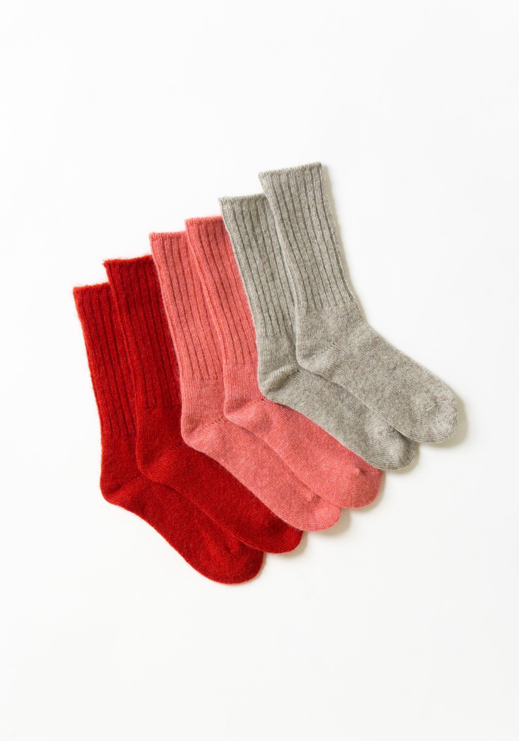 Fog Linen Mohair Socks in Mocha – VESTIGE