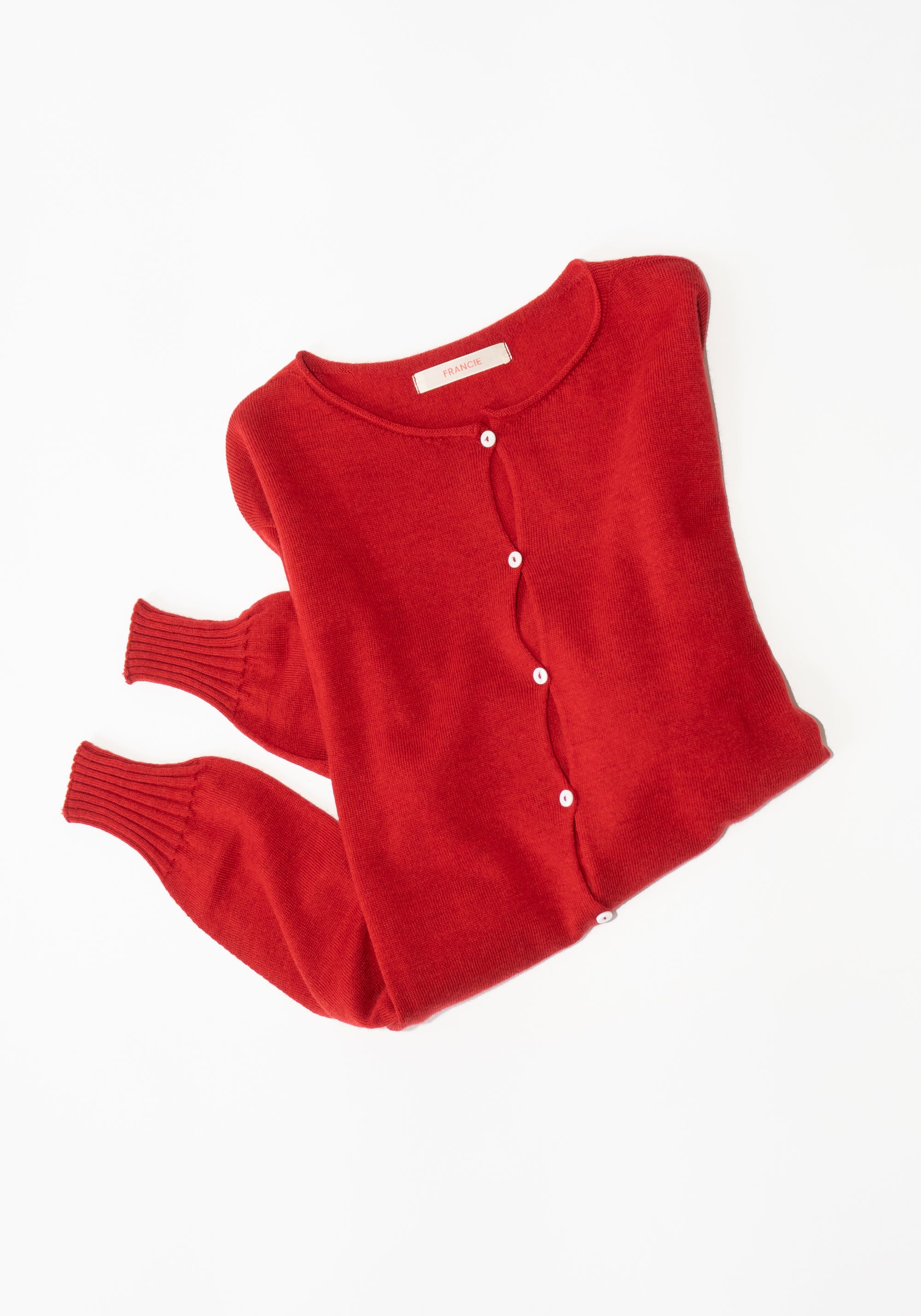 Francie Anni Cardigan in Cherry