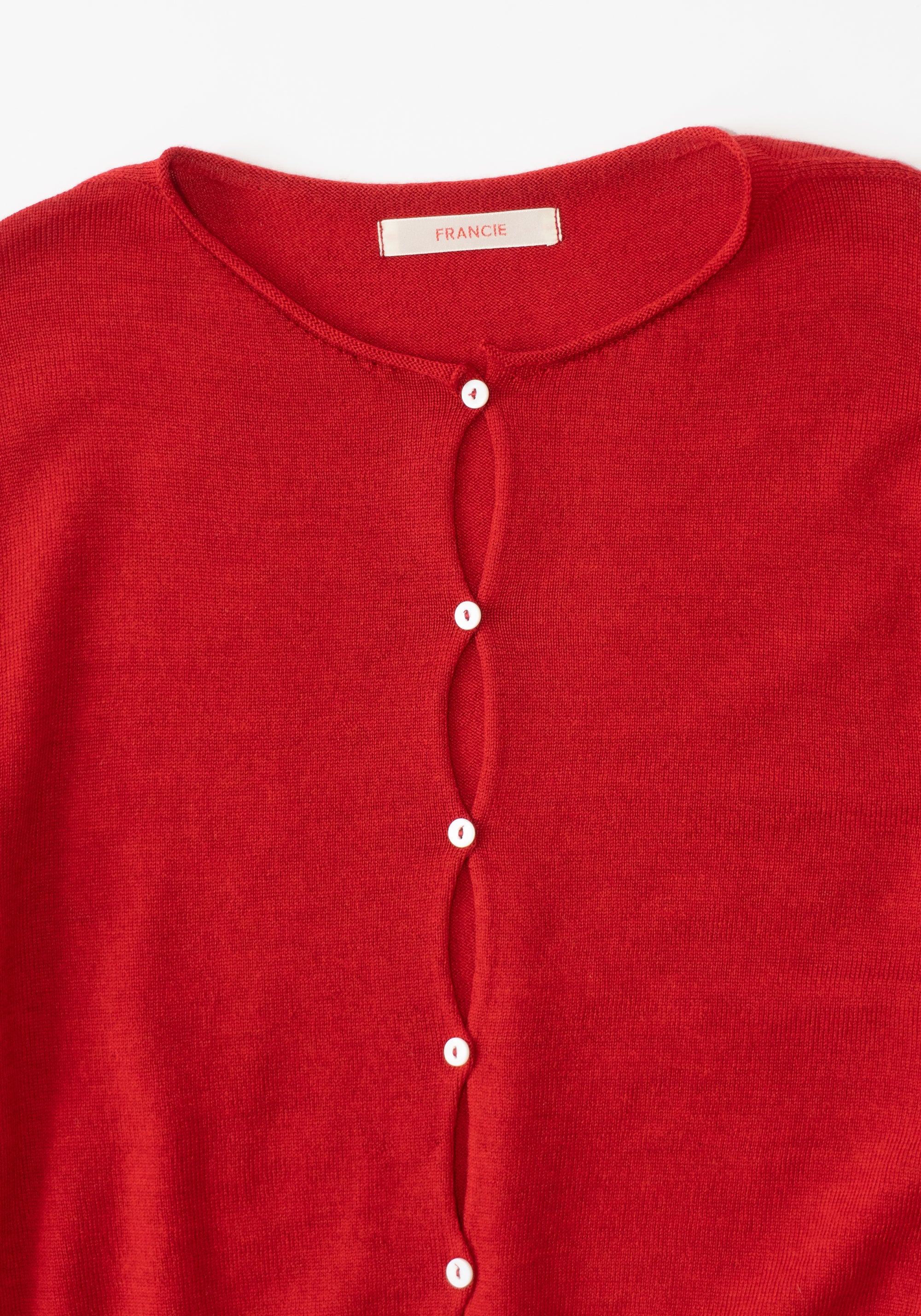 Francie Anni Cardigan in Cherry