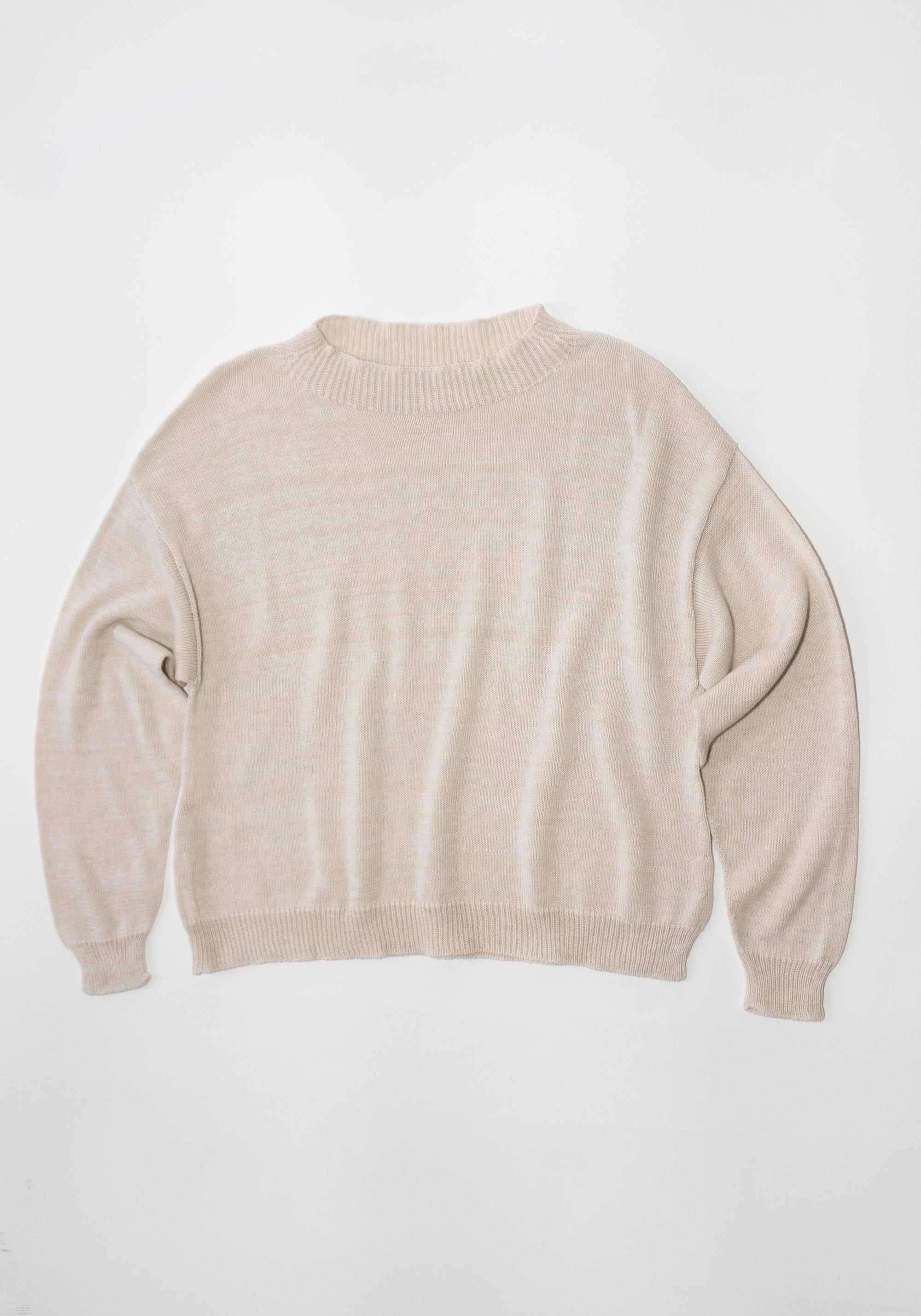 Francie Pebble Knit Sweater in Creme