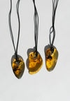 Organic Amber Pendant Necklaces
