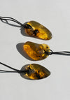 Organic Amber Pendant Necklaces