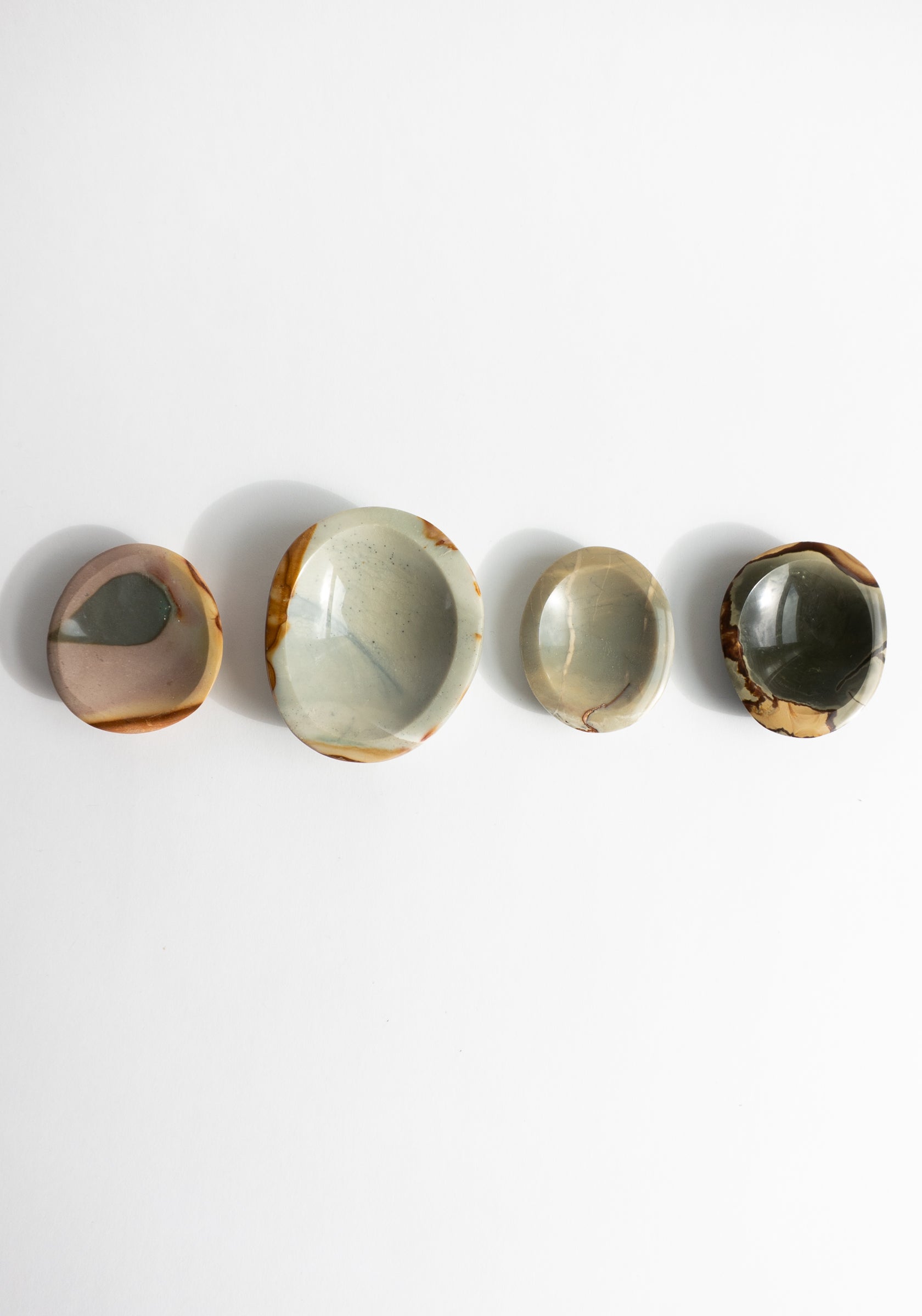 Assorted Jasper Stone Dishes