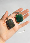 Green Australian Opal Pendant Necklace