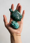 Hand Carved Chrysocolla Frog