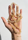 Long Citrine Beaded Necklace