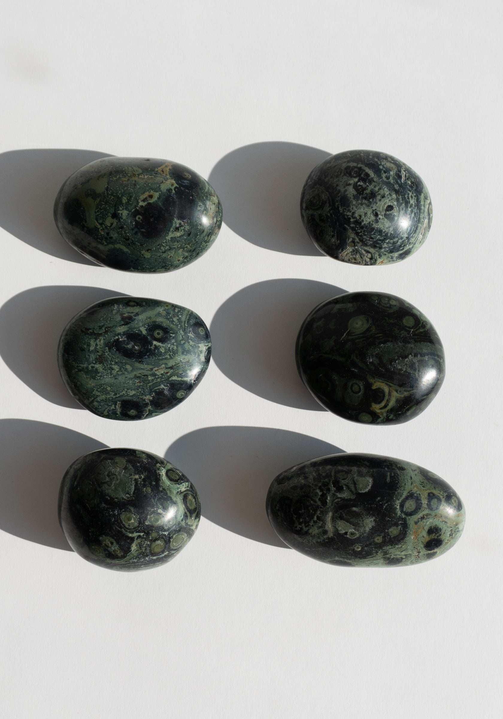 Crocodile Jasper Palm Stones