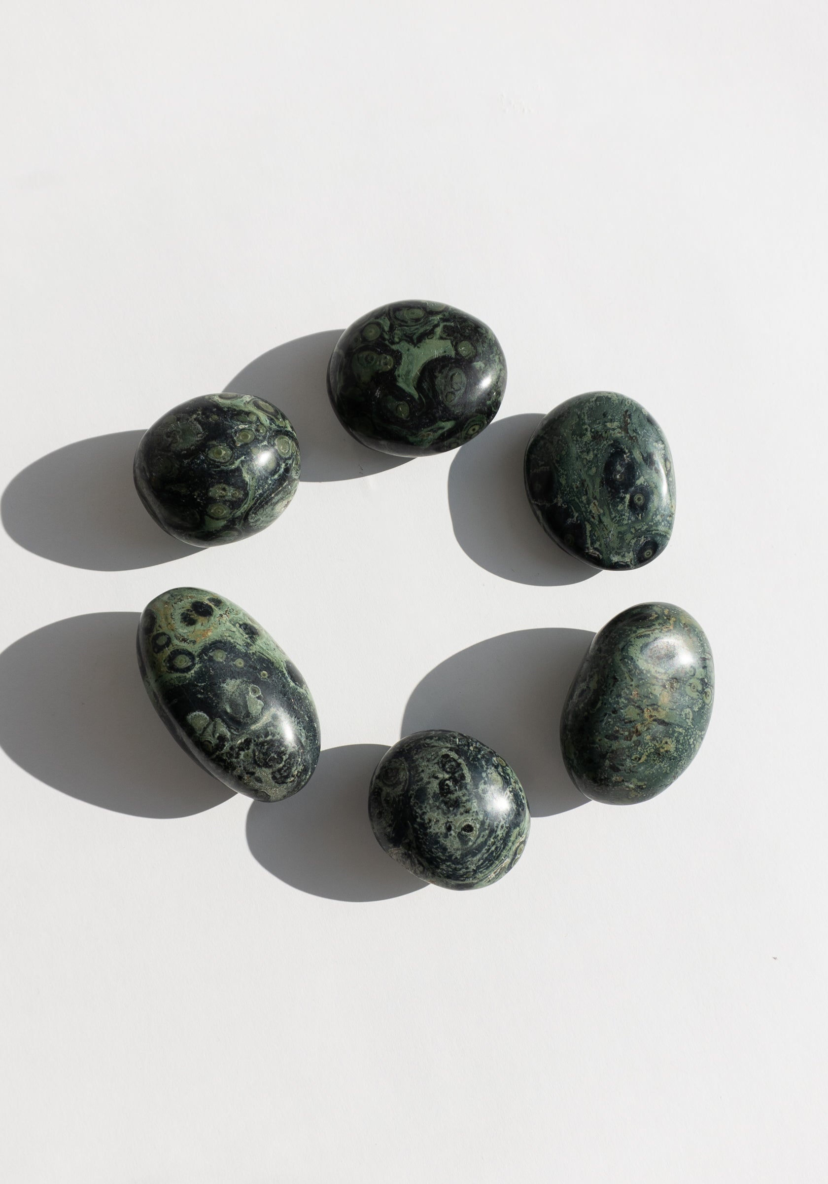 Crocodile Jasper Palm Stones
