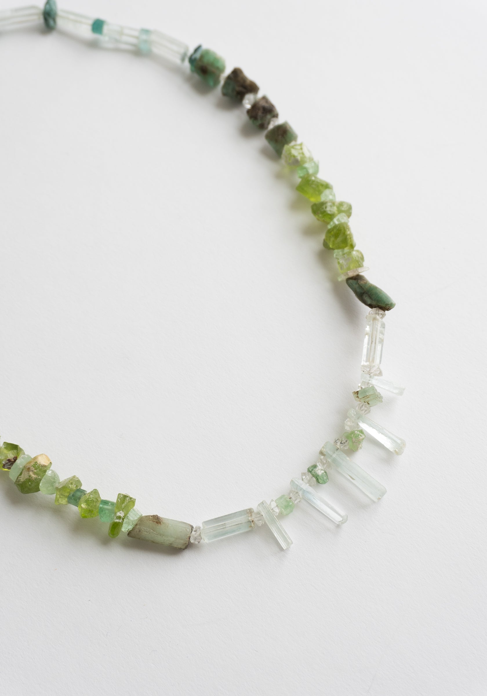 Prasiolite Quartz Beaded Necklace