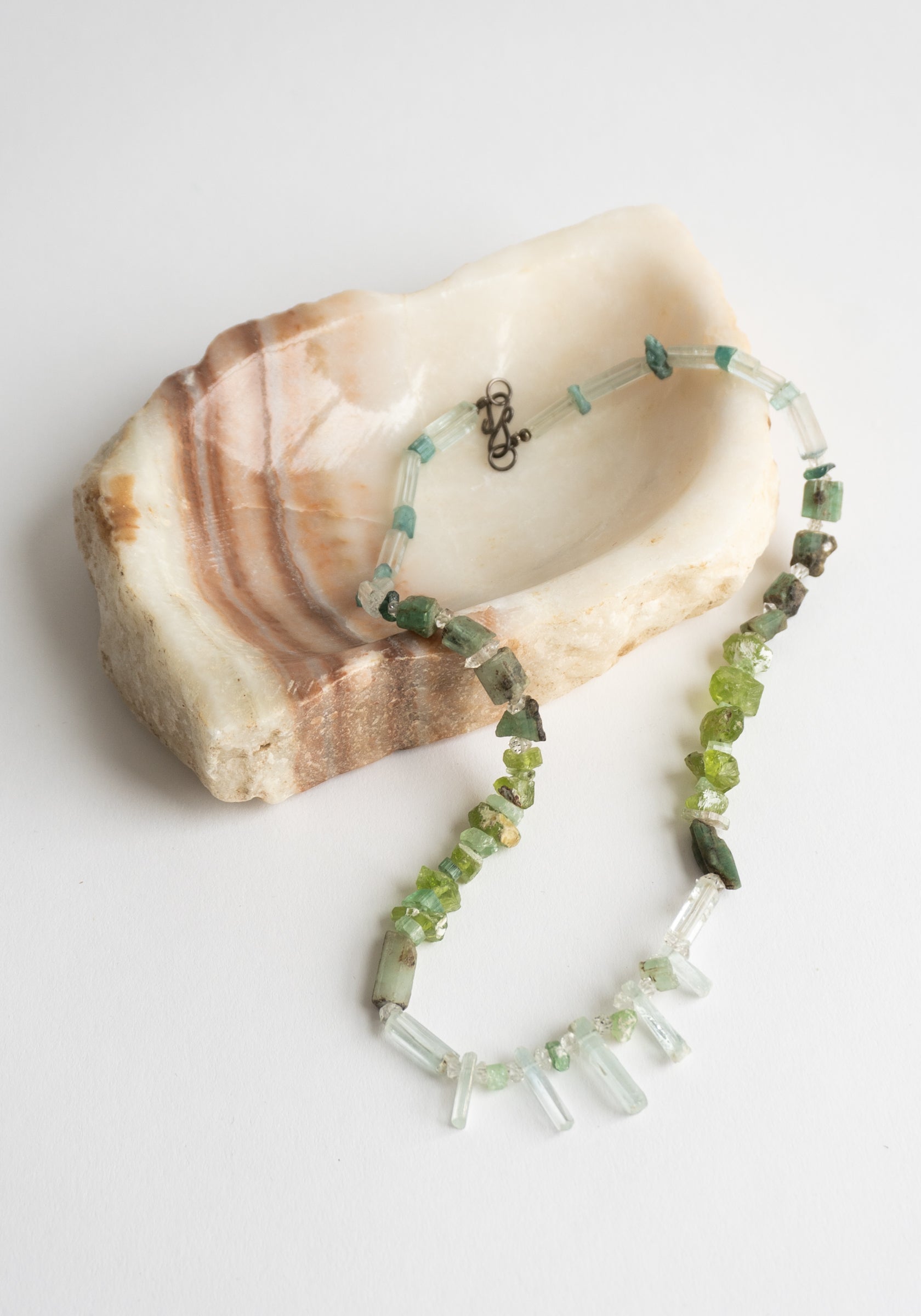 Prasiolite Quartz Beaded Necklace