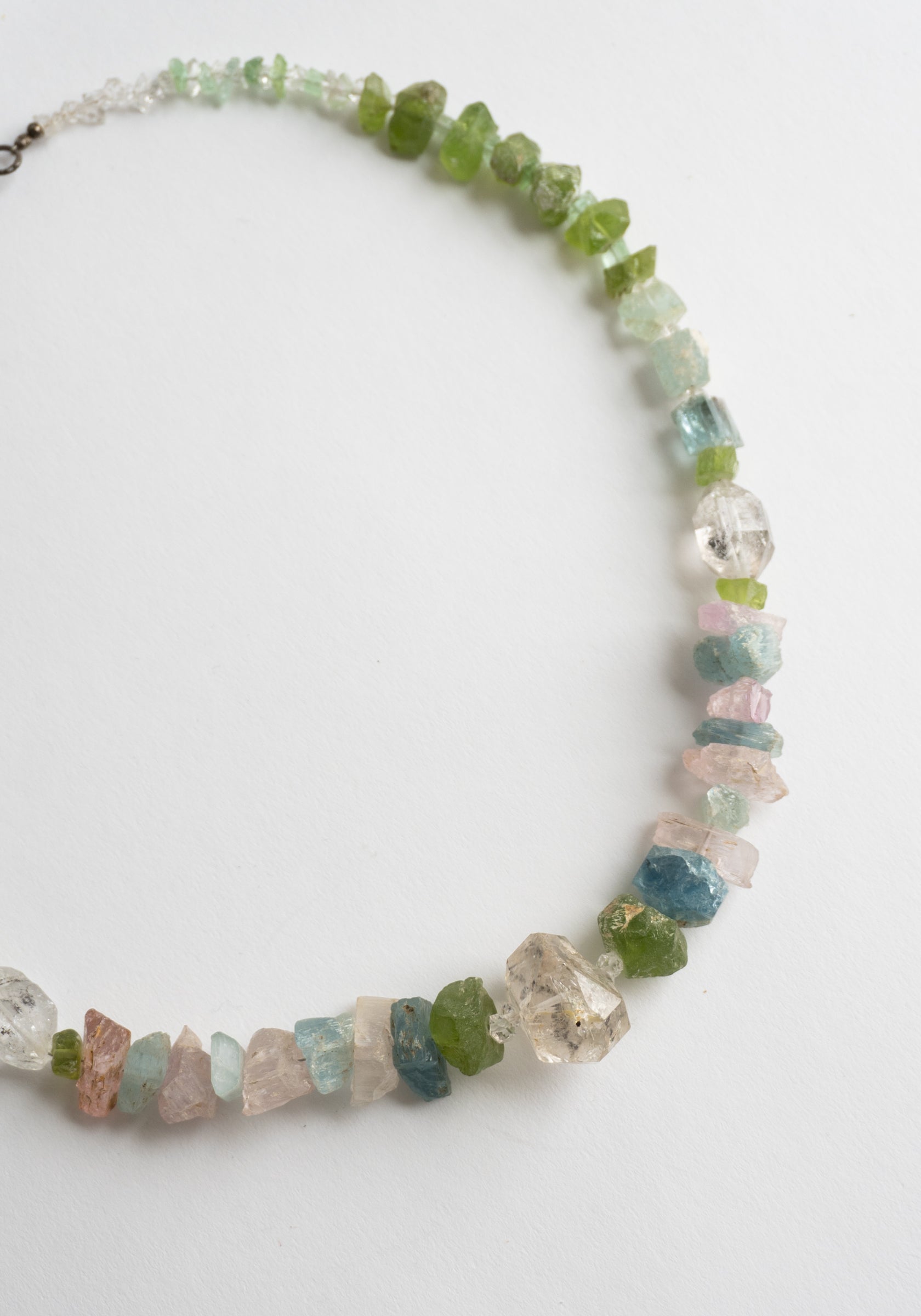 Rose Quartz & Prasiolite Beaded Necklace