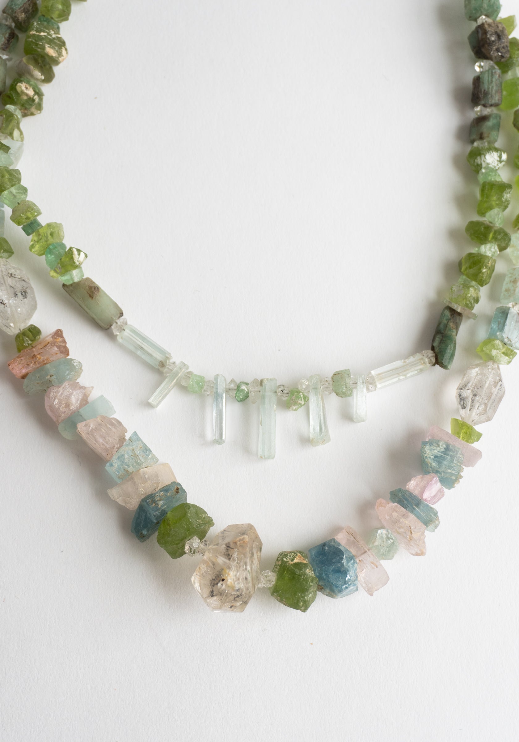 Prasiolite Quartz Beaded Necklace