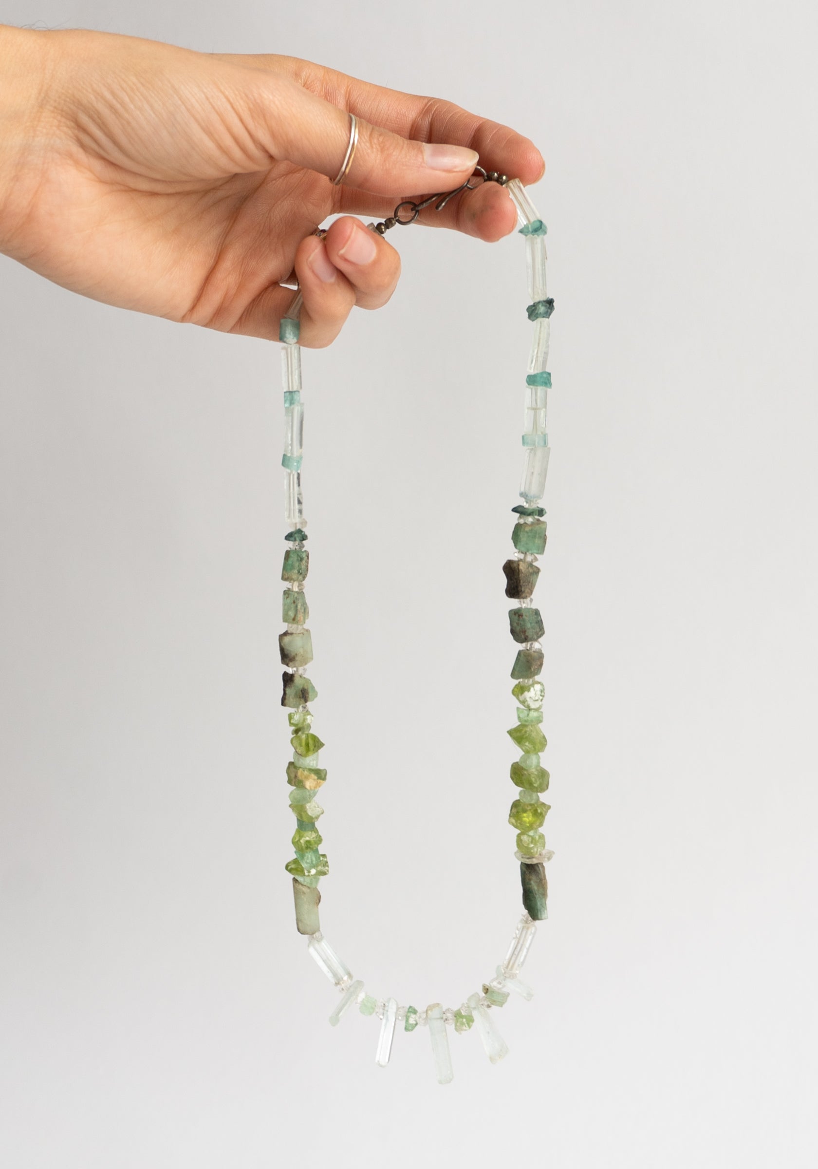 Prasiolite Quartz Beaded Necklace