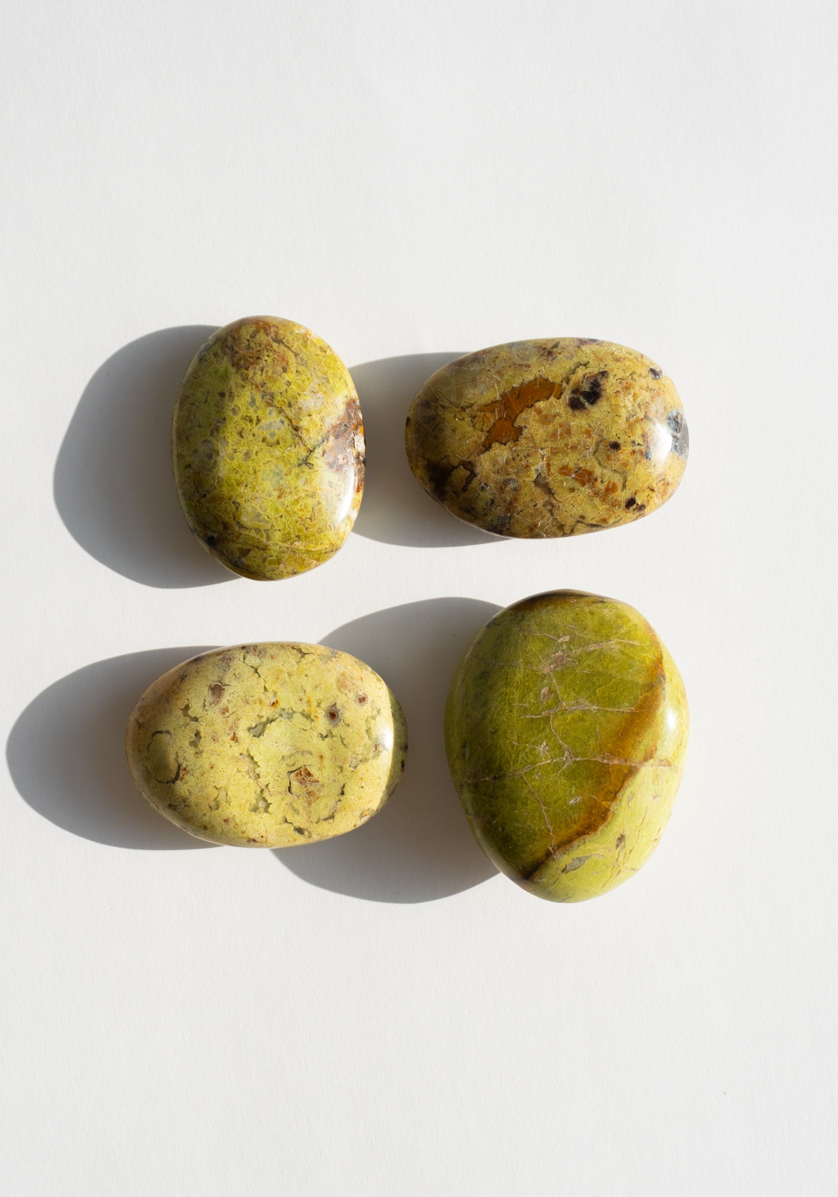 Green Jasper Palm Stones
