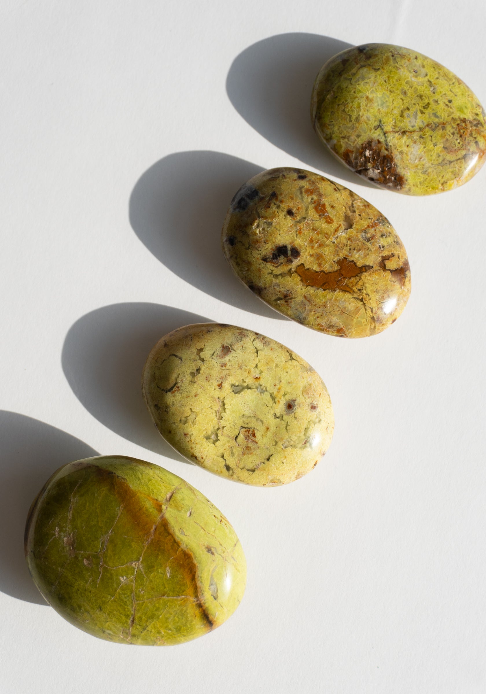 Green Jasper Palm Stones