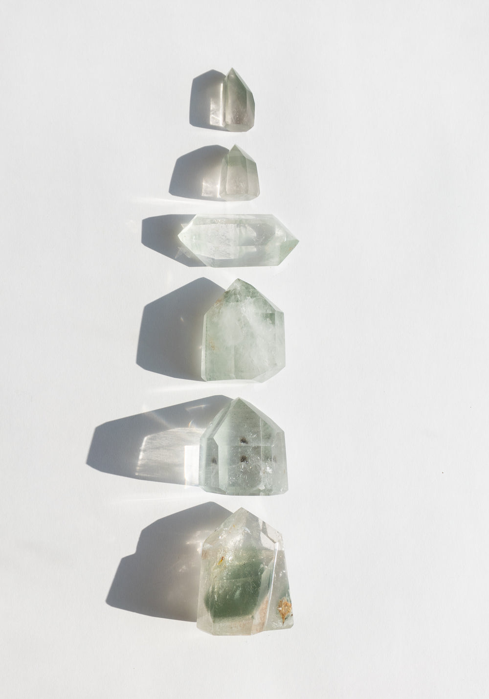 Lodolite Crystal Prisms