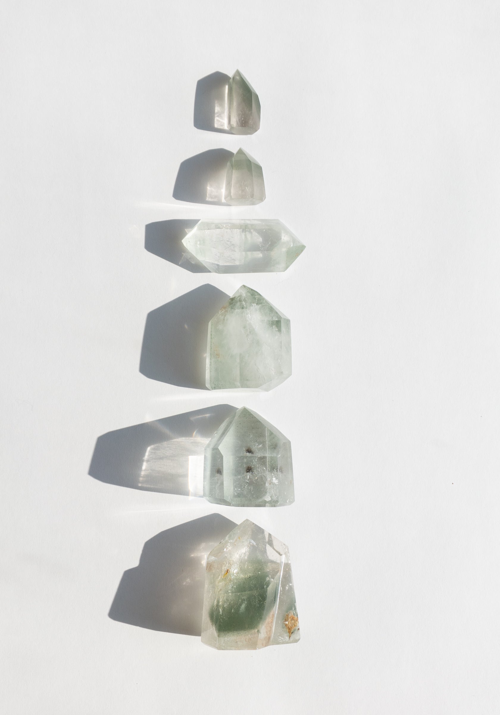 Lodolite Crystal Prisms