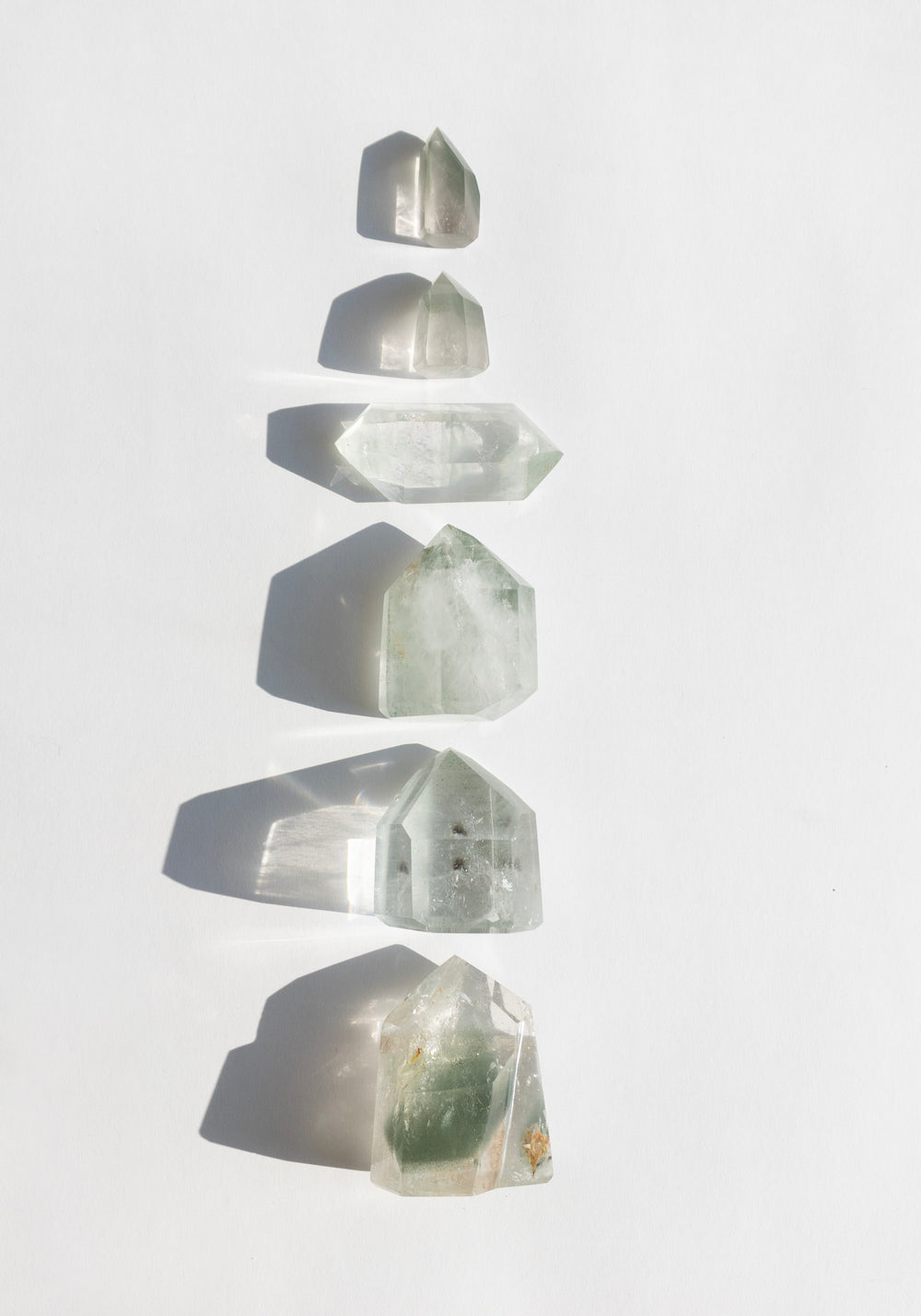 Lodolite Crystal Prisms