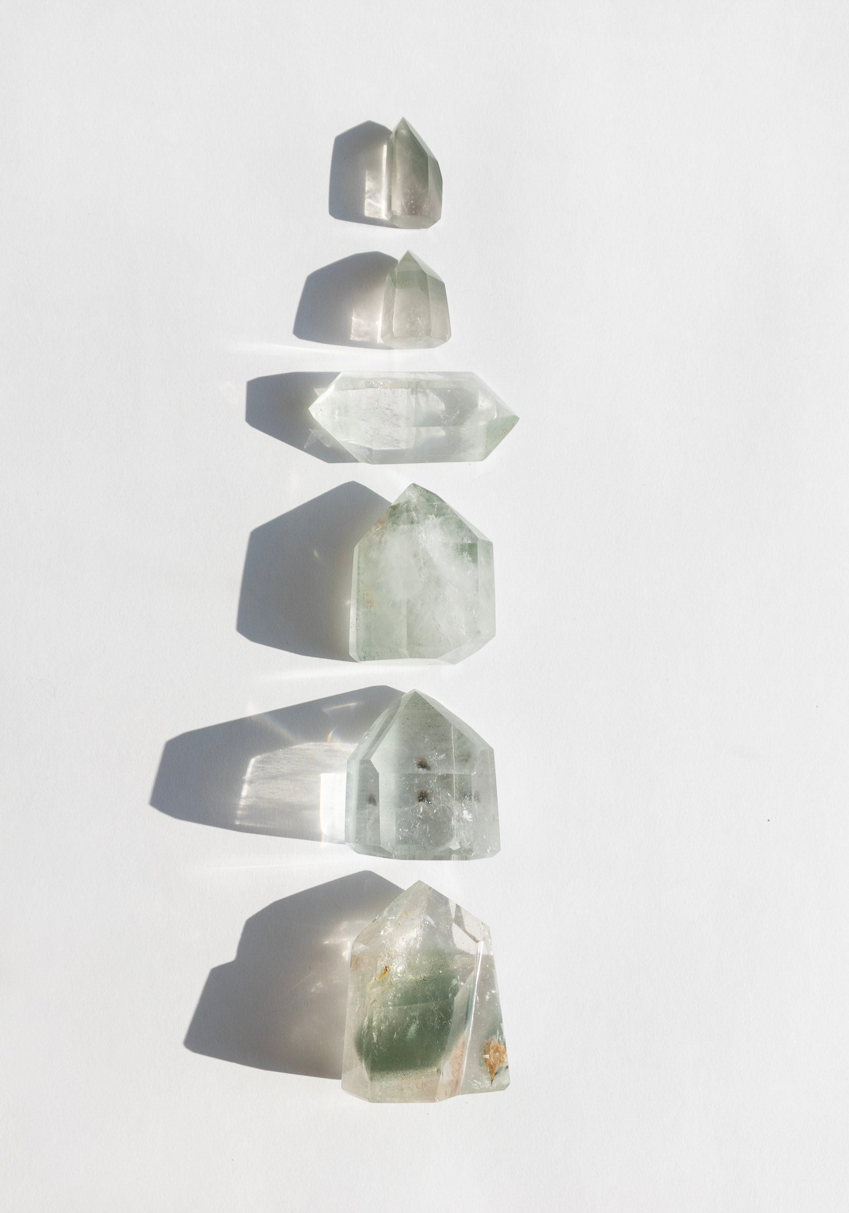 Lodolite Crystal Prisms
