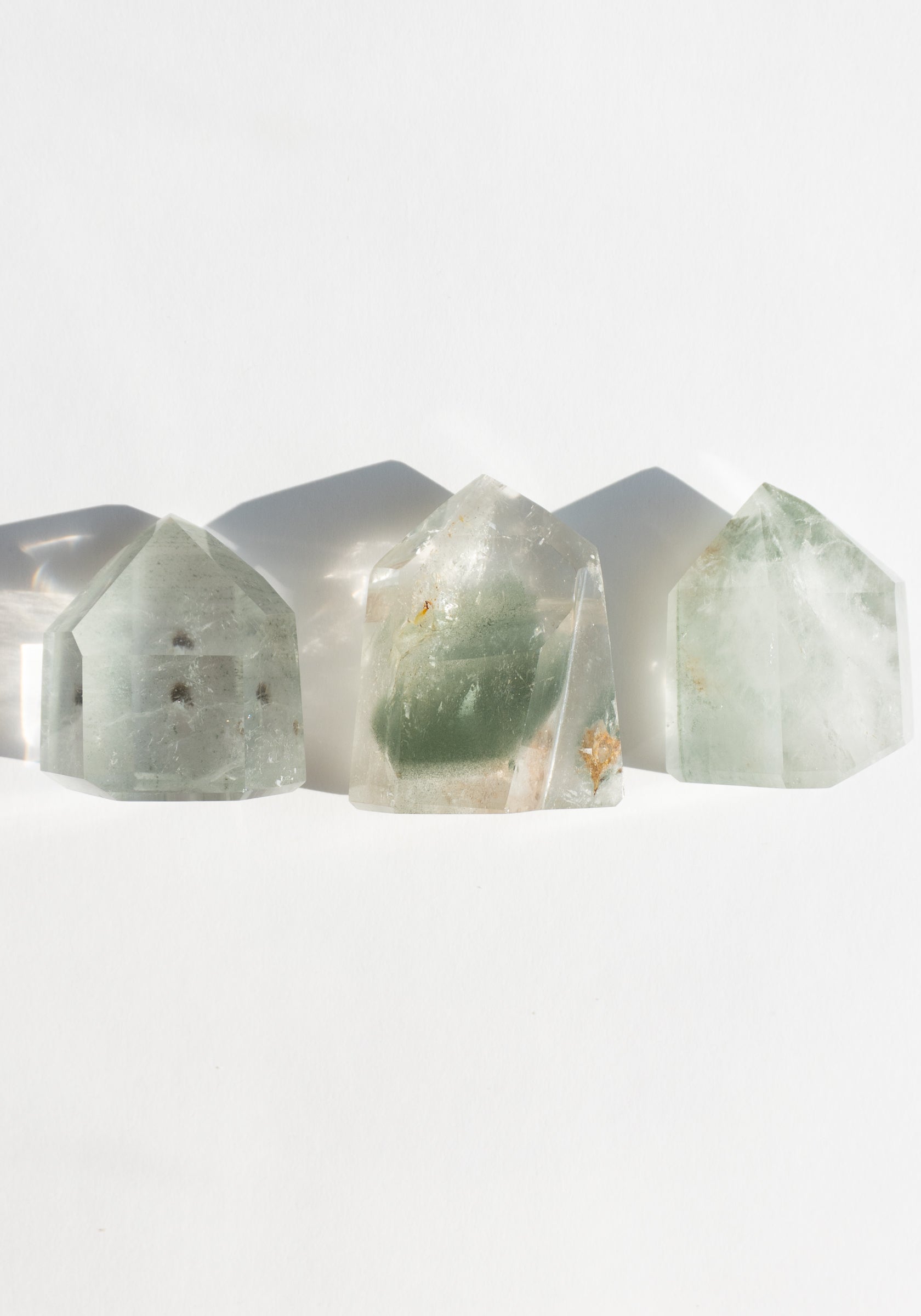 Lodolite Crystal Prisms