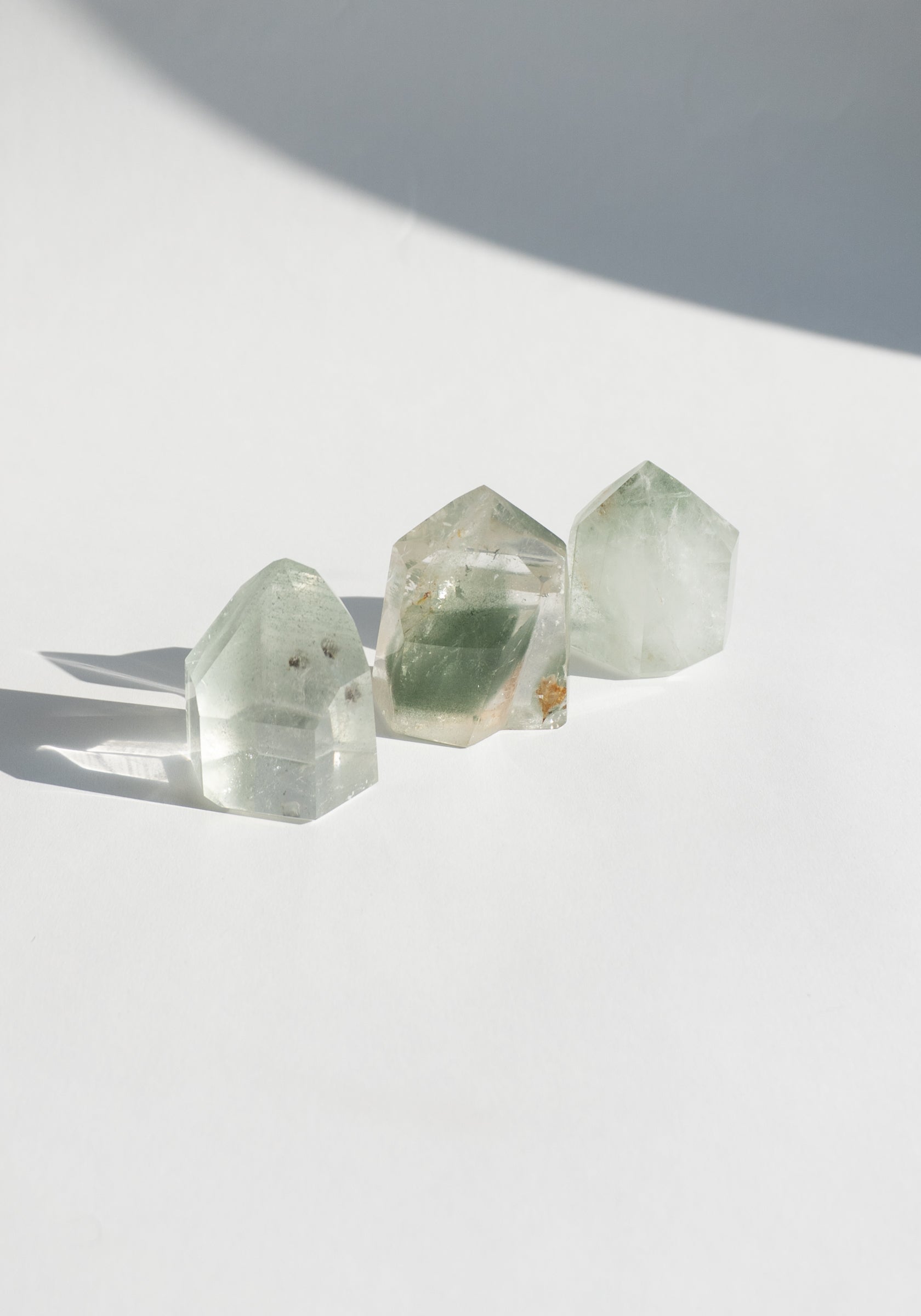 Lodolite Crystal Prisms