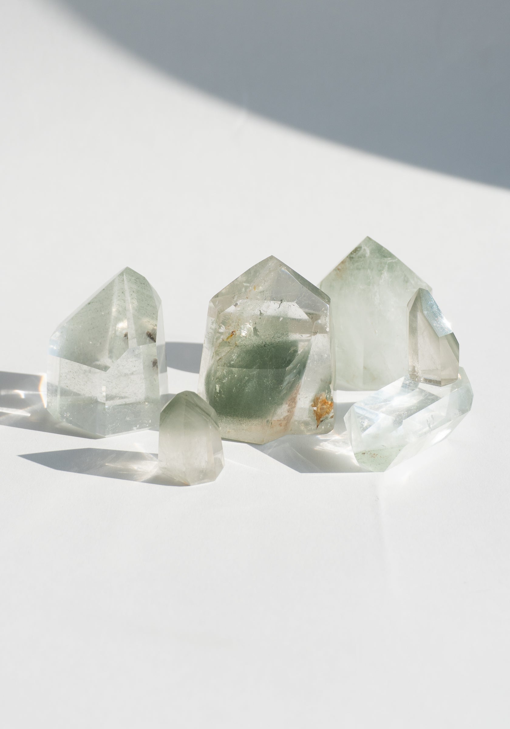 Lodolite Crystal Prisms