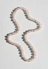 Long Rose Quartz Beaded Necklace