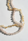 Long Rose Quartz Beaded Necklace
