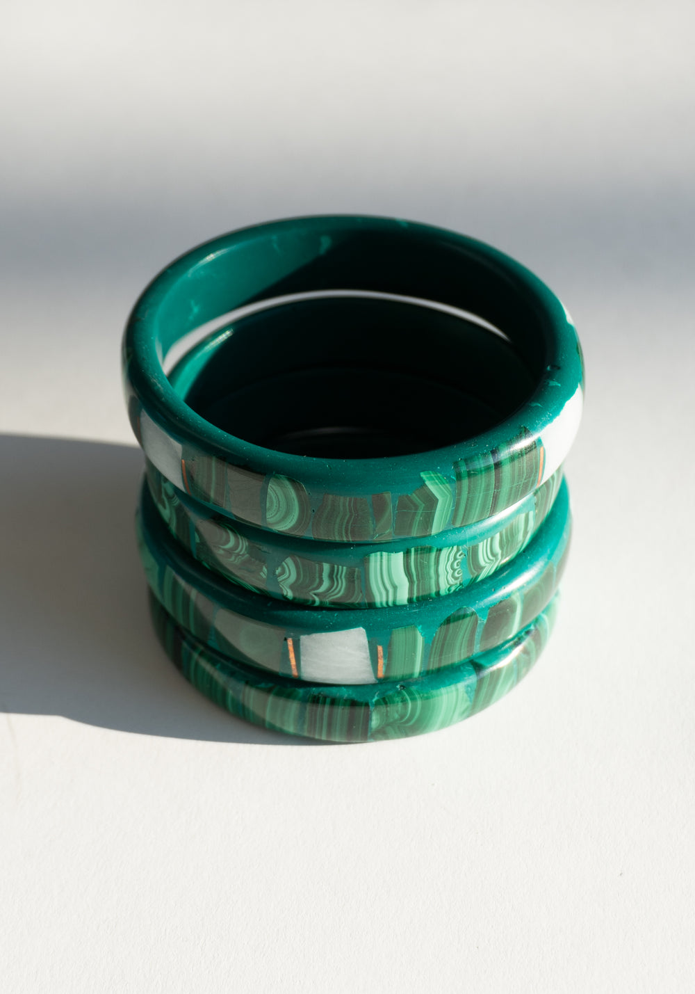 Malachite Inlay Bangle