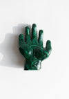 Hand Carved Malachite Hand Totem