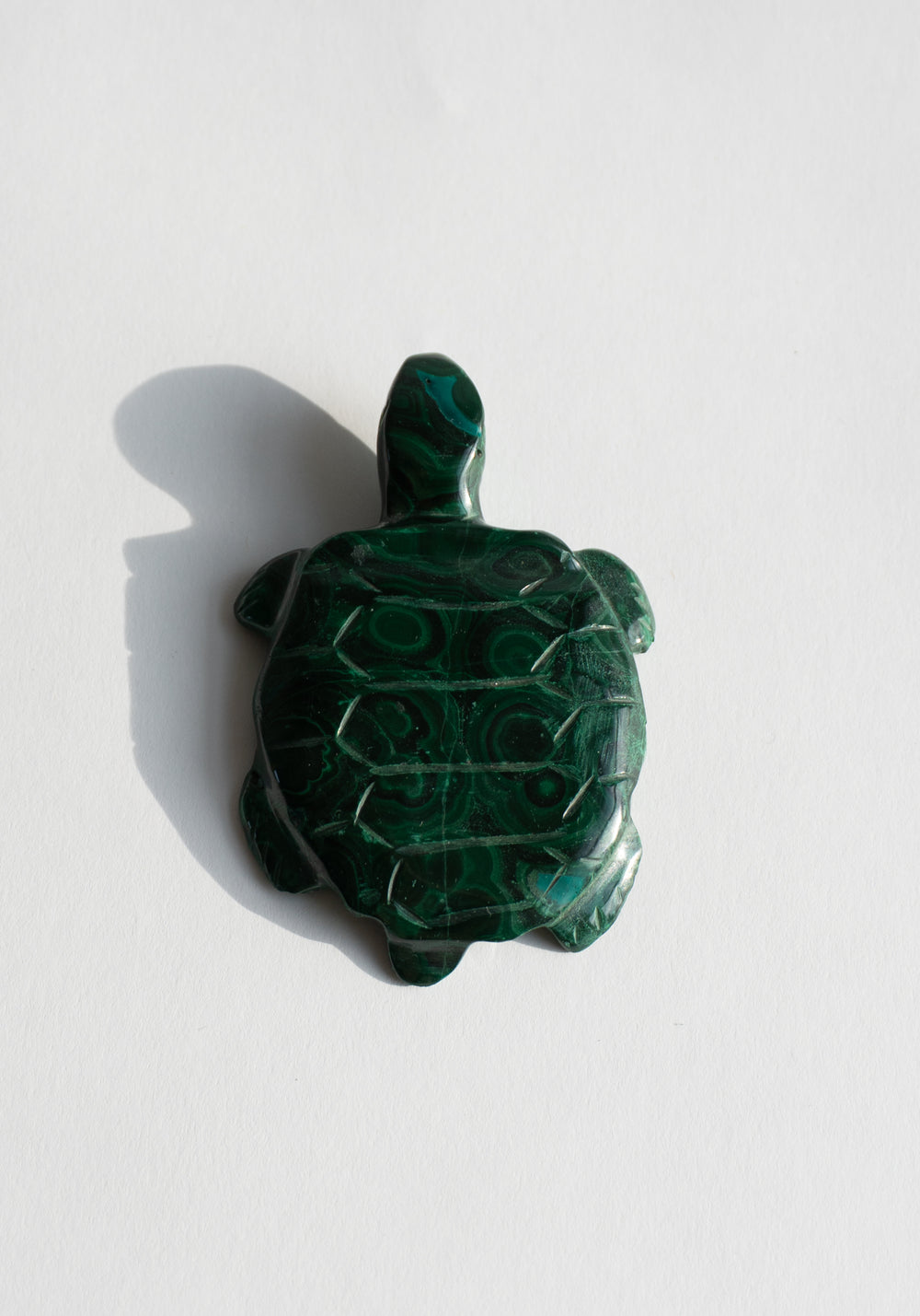 Hand Carved Malachite Turtle
