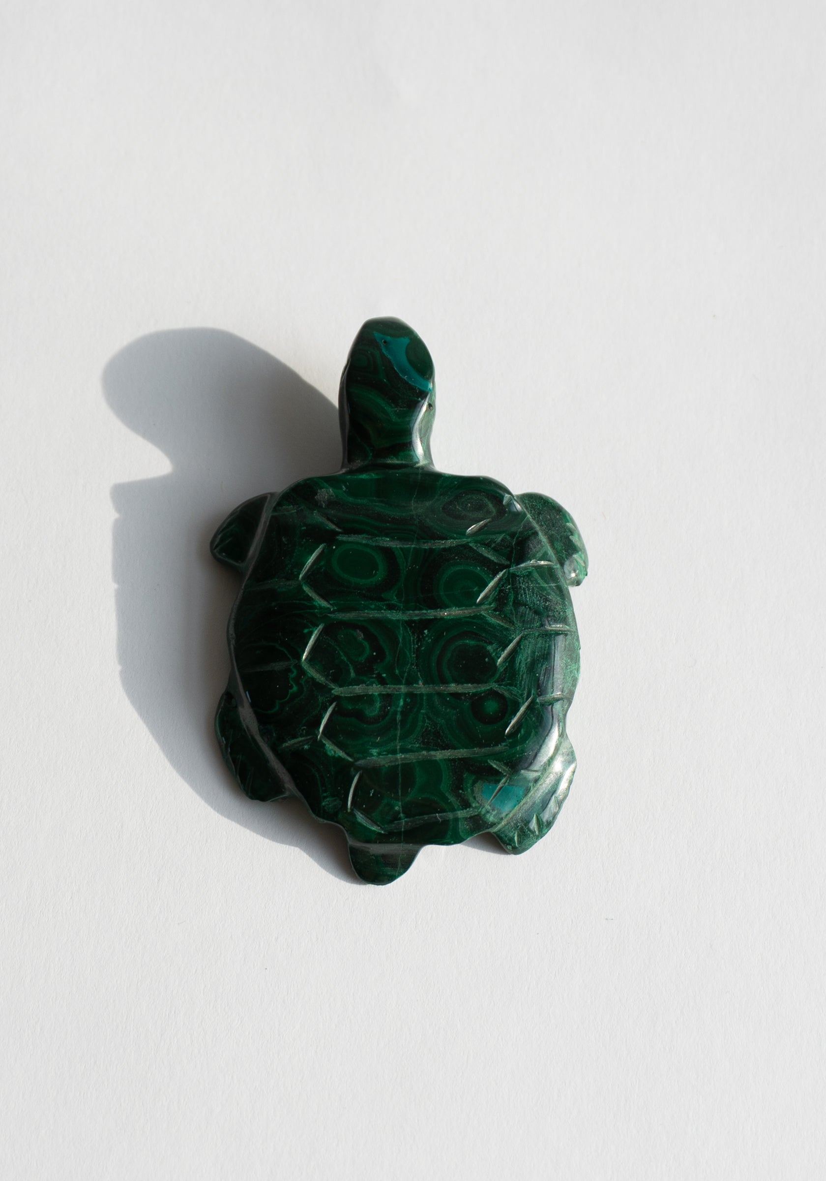 Hand Carved Malachite Turtle
