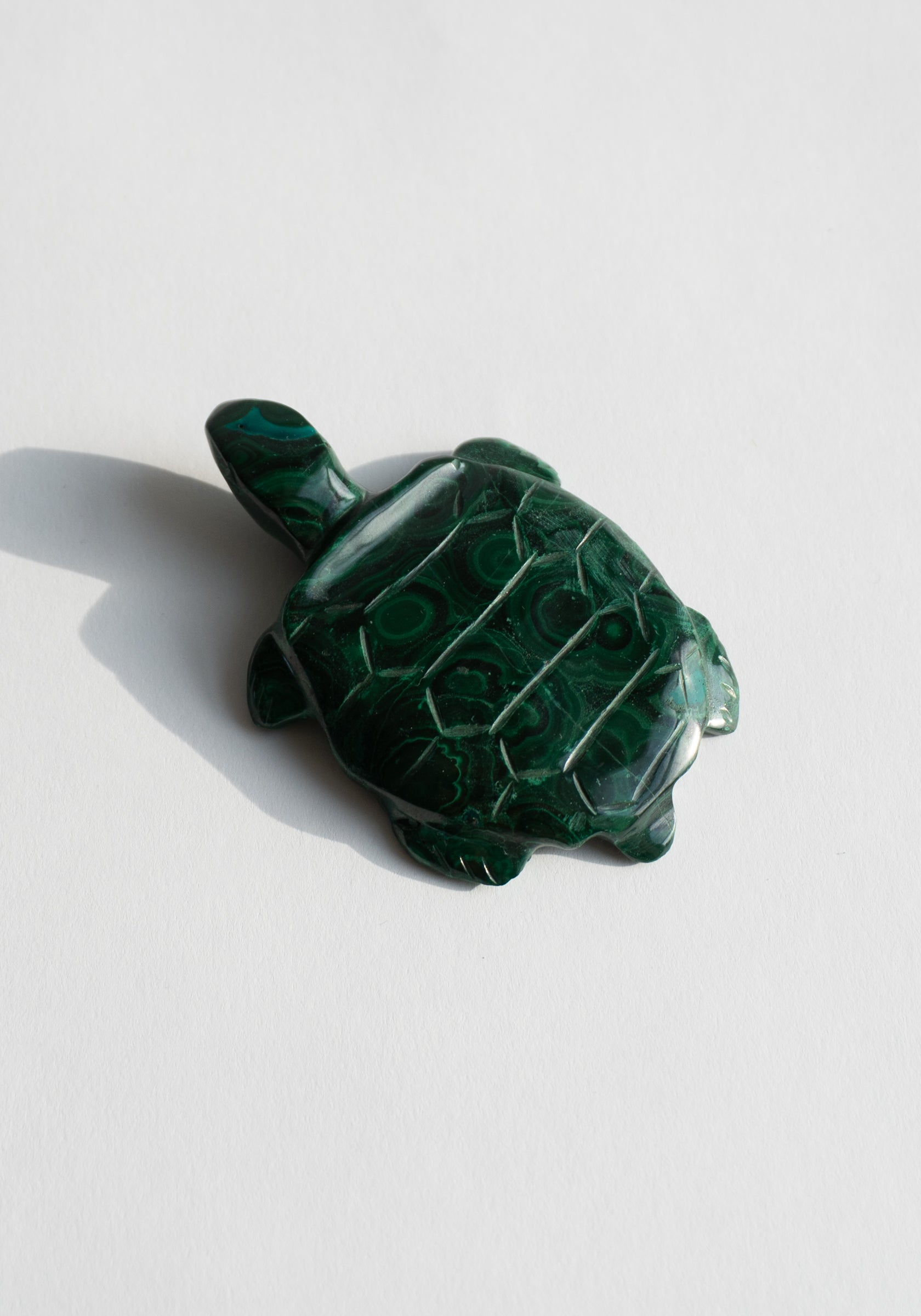 Hand Carved Malachite Turtle