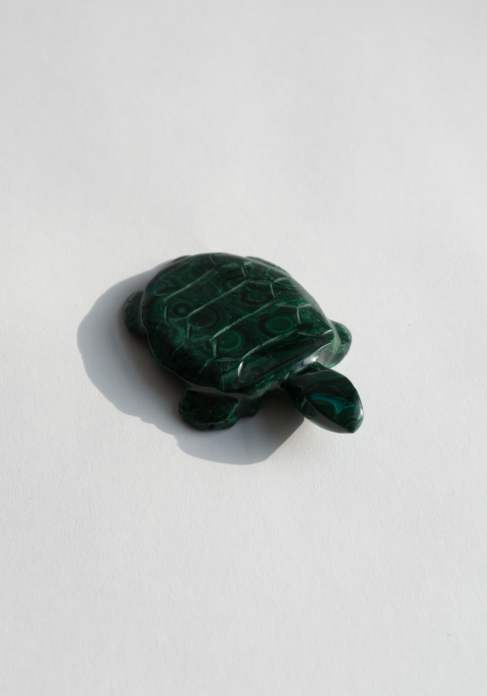 Hand Carved Malachite Turtle