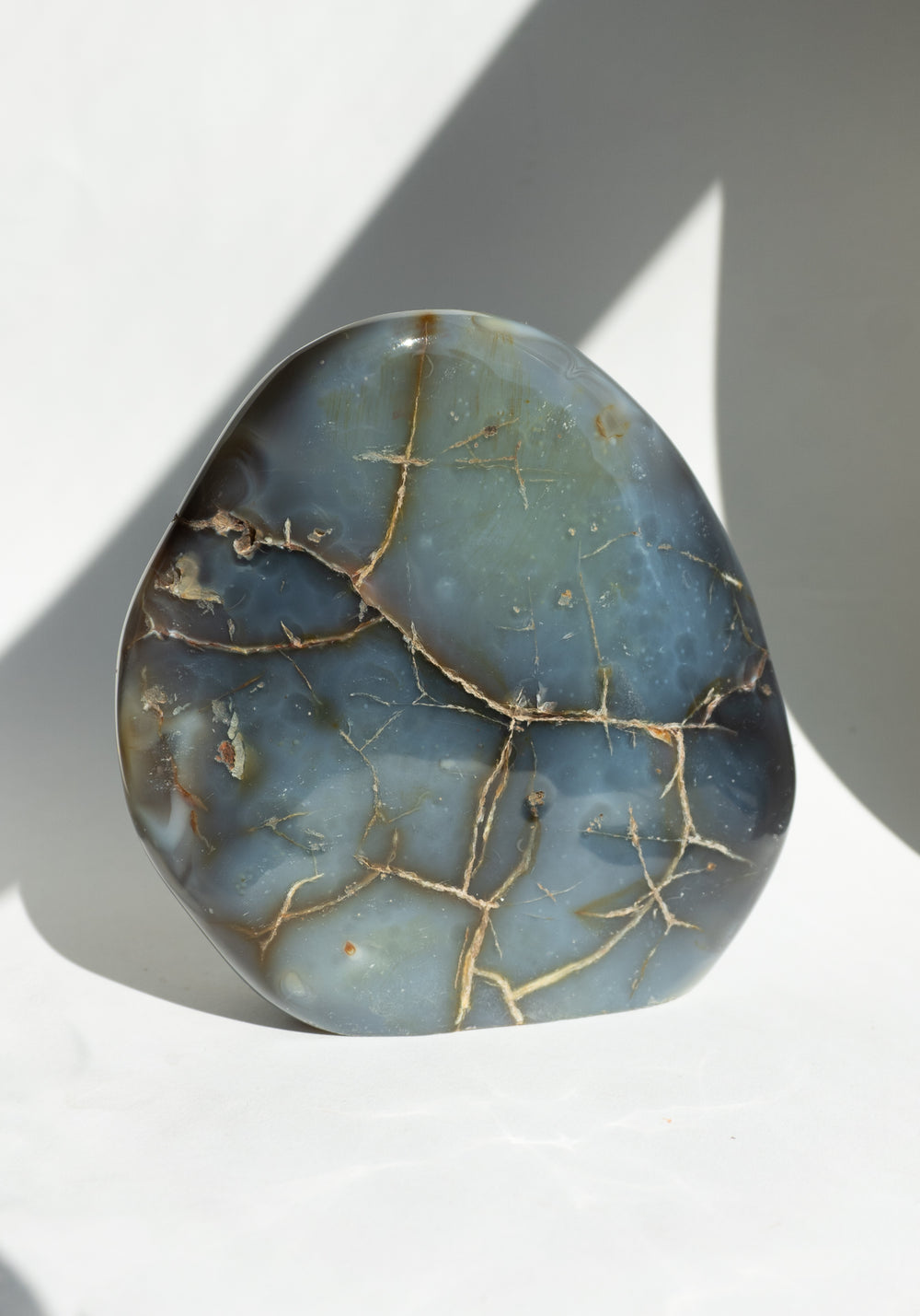 Large Polished Blue Picasso Jasper Freeform