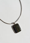 Dark Australian Opal Pendant Necklace