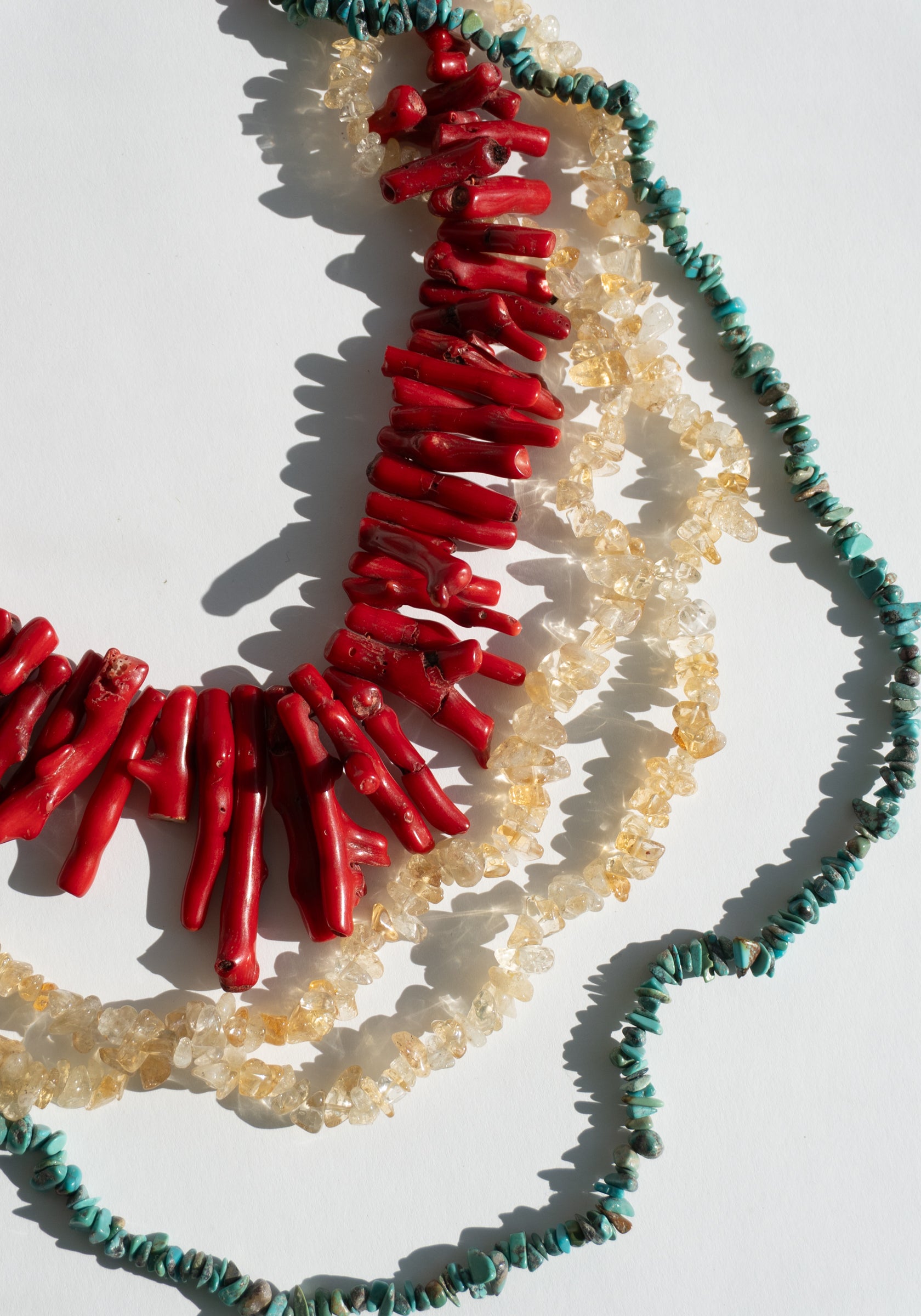 Red Branch Shell Necklace