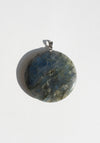 Labradorite Moon Pendant