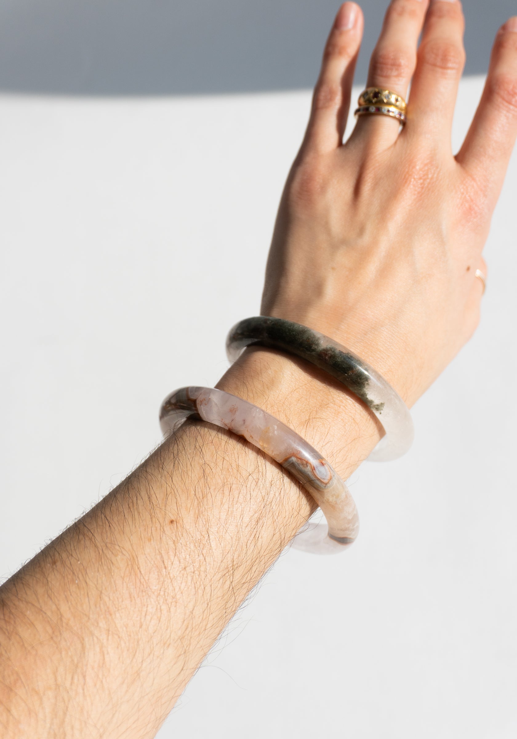 Rutilated Quartz Bangles