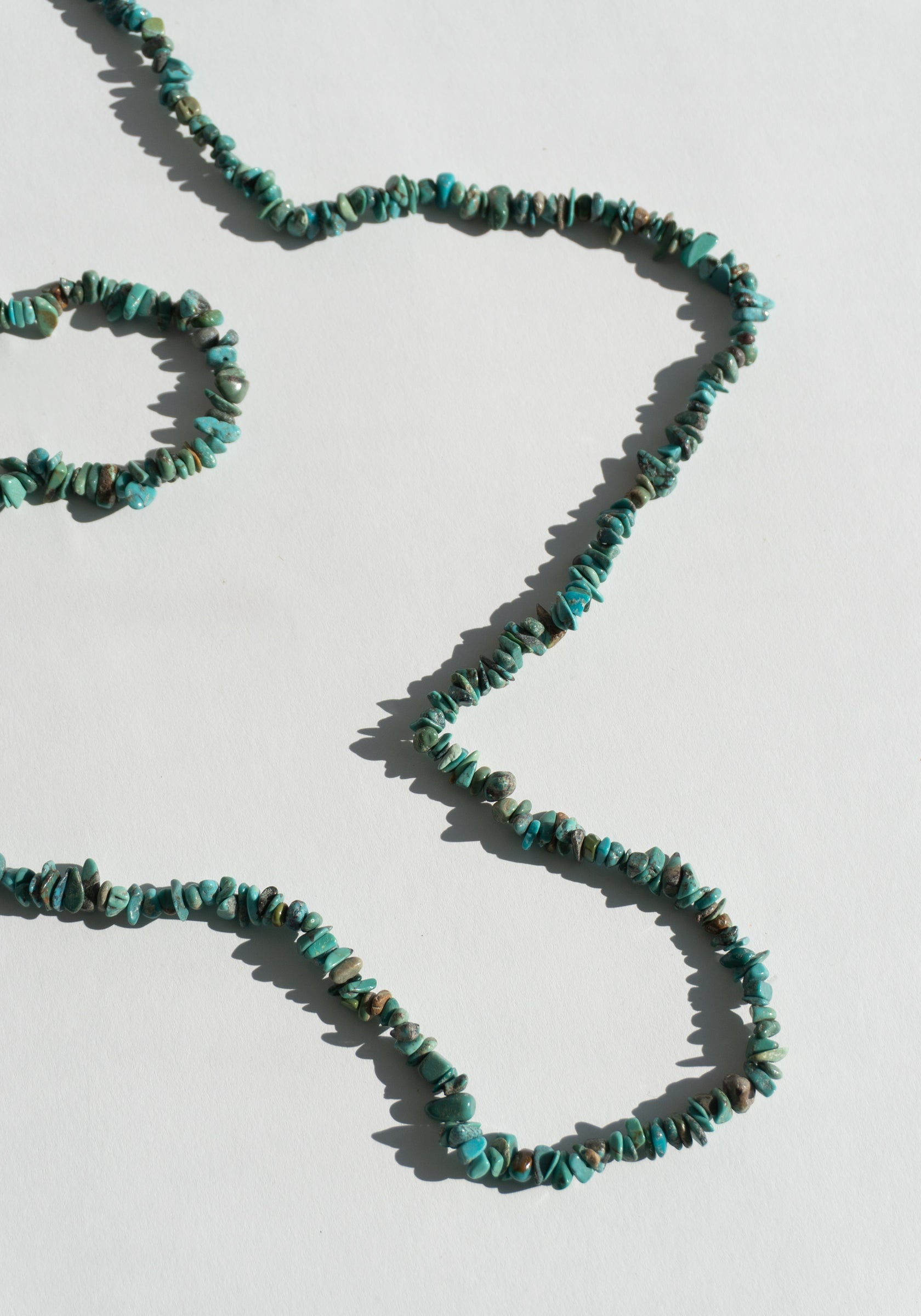 Long Turquoise Beaded Necklace