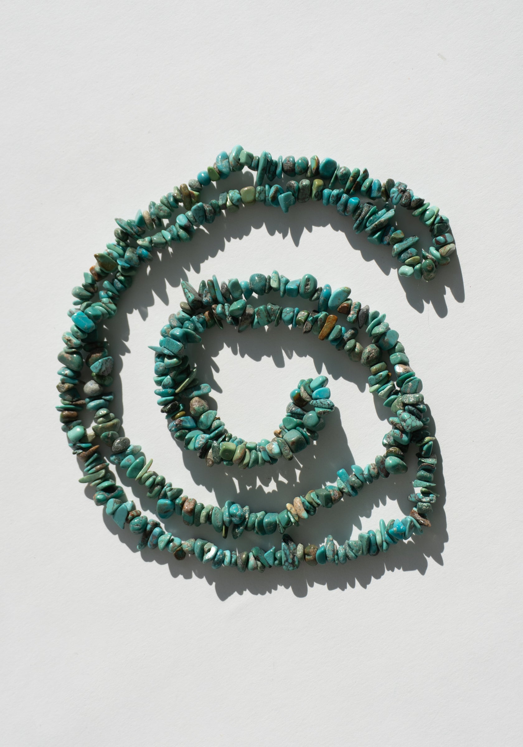 Long Turquoise Beaded Necklace