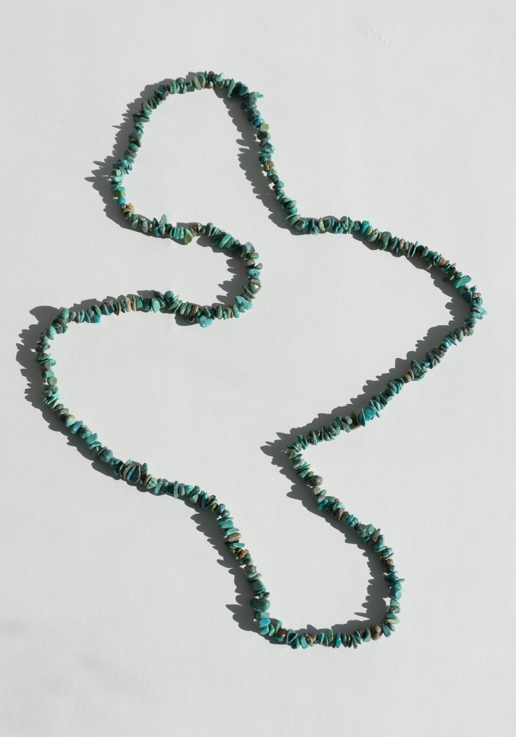Long Turquoise Beaded Necklace