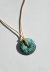 Turquoise Donut Pendant Necklaces